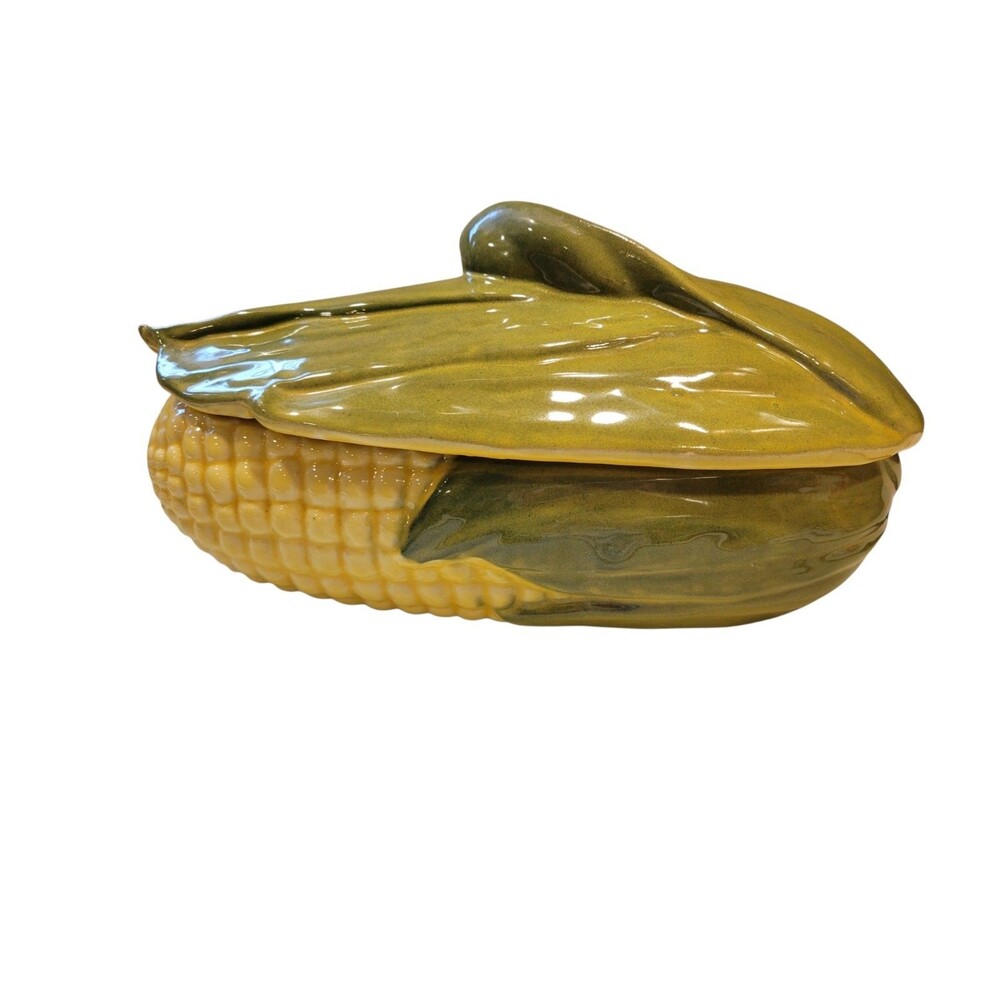 Vintage Shawnee Pottery Corn King Covered Casserole Dish #74 USA